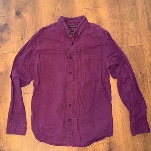 Men's burgundy Button-Down Shirt